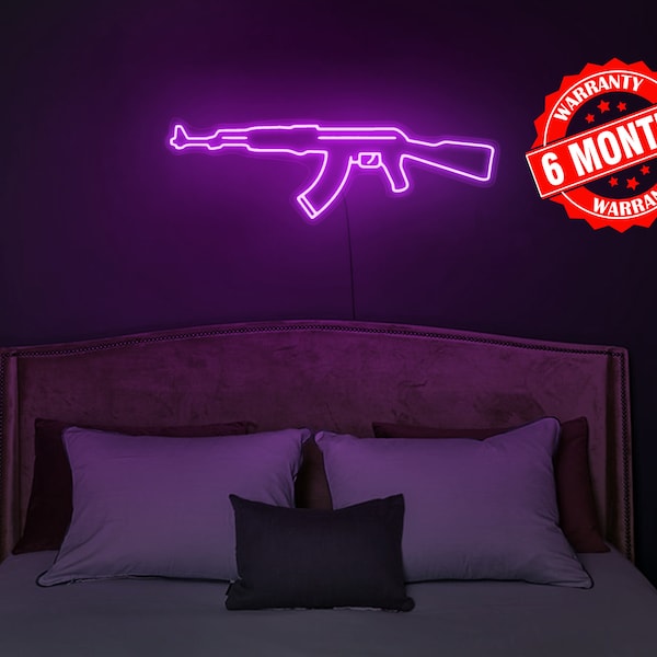 Ak47 Rifle Wall Art Etsy