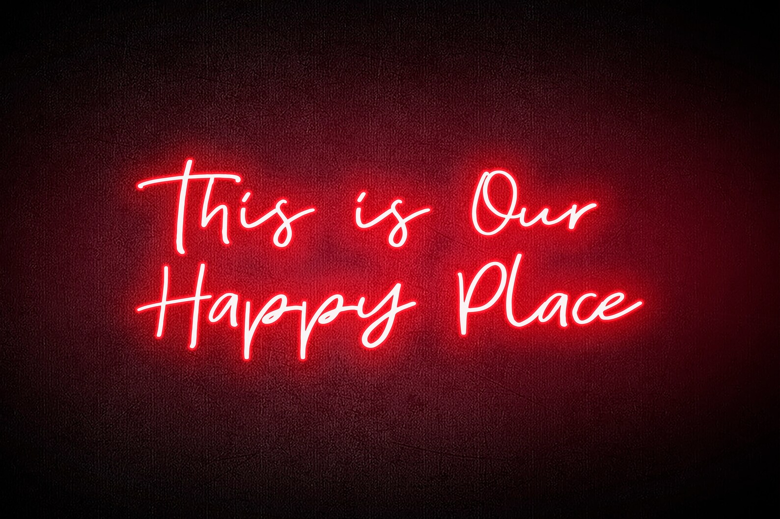 This is Our Happy Place Neon Signthis is Our Happy Place Etsy