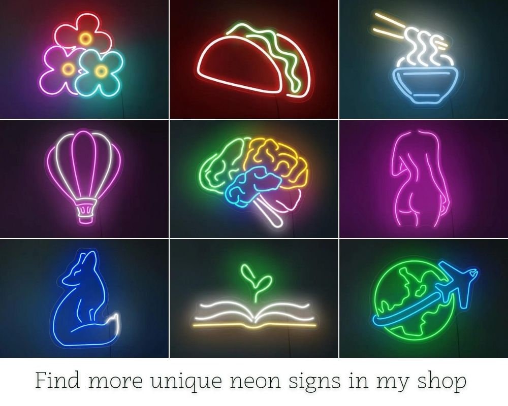 Smile Neon Lamp Sign 14"x10" Acrylic Light Bar Artwork Handmade Pub Windows 