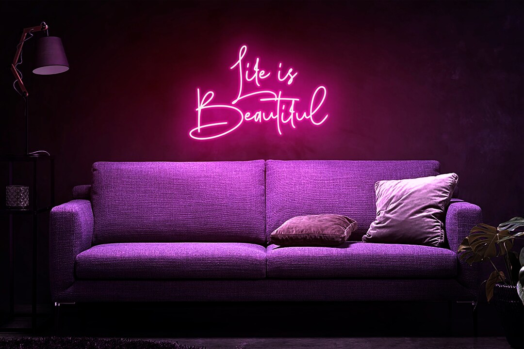 Life is Beautiful Neon Sign,life is Beautiful Sign,life is Beautiful