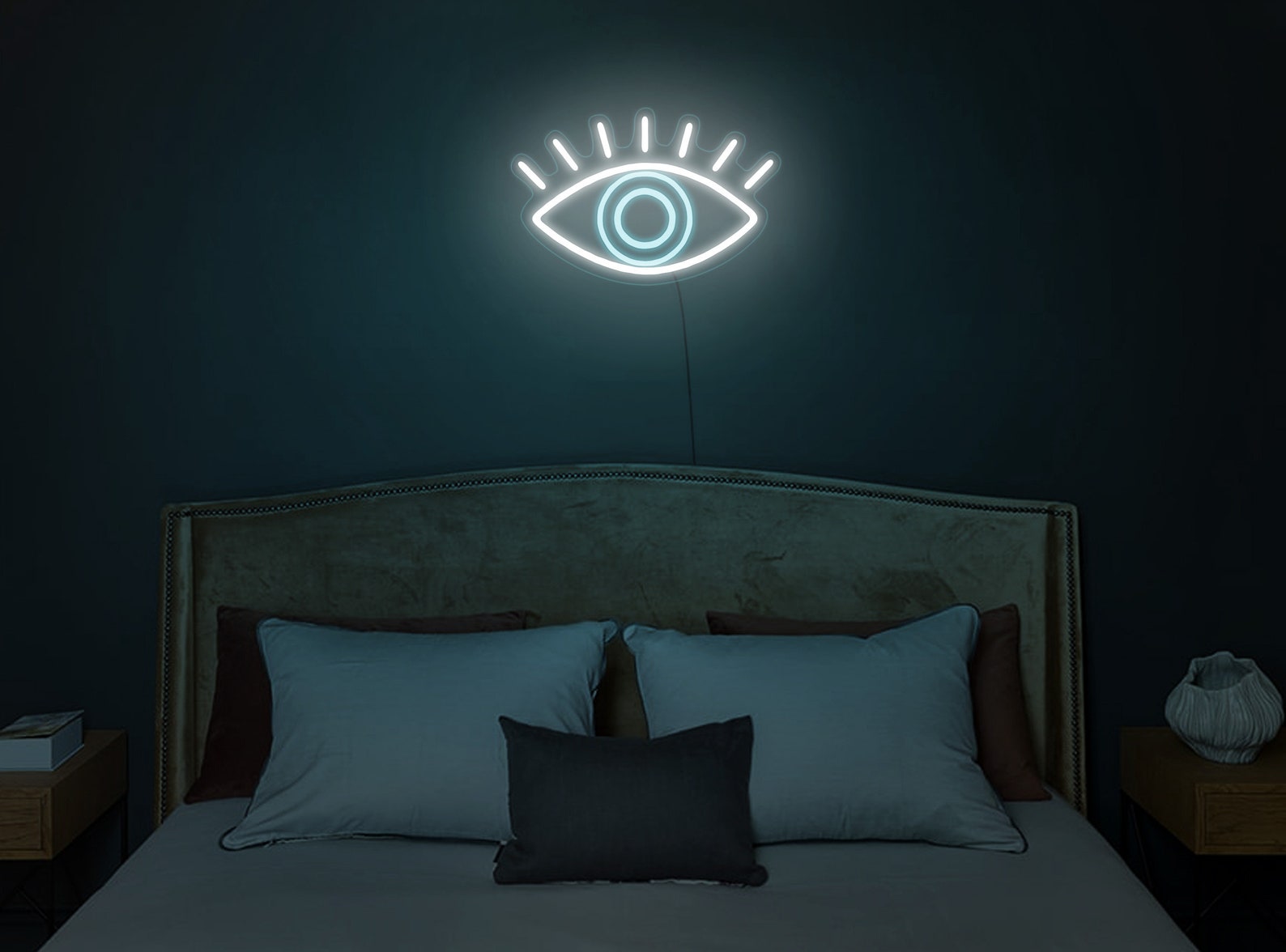 Evil Eye Neon Signevil Eye Neon Lightevil Eye Led Signevil Etsy