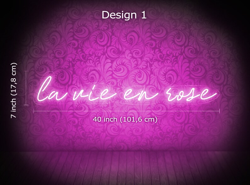 La vie en rose signLa vie en rose neon signLa vie en rose Etsy France