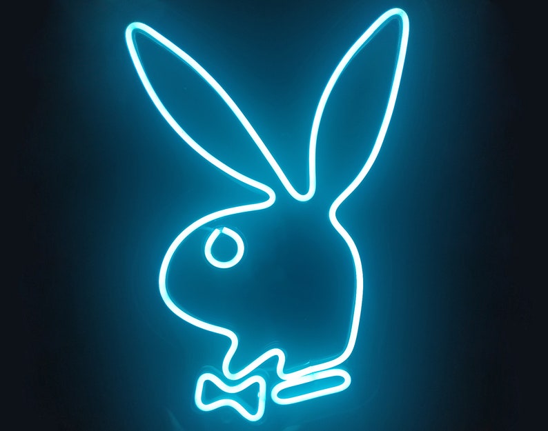 Playboy Bunny Neonplayboy Bunny Wall Decorneon Sign Wall | Etsy