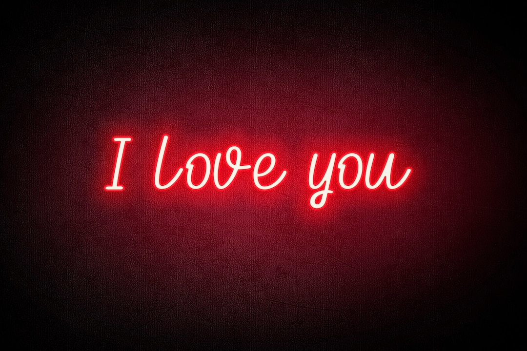 I Love You Neon Sign, I Love You Led Sign, I Love You Sign, Love Neon