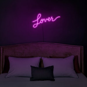 Lover Neon Sign,lover Neon Light,lover Led Sign,lover Wall Decor,lover ...