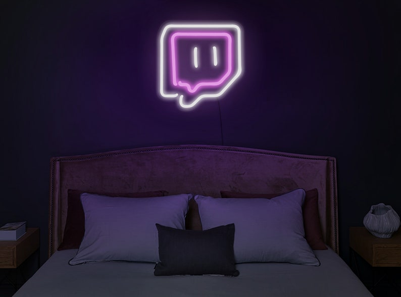 Twitch neon signTwitch led signTwitch logo neon lightTwitch | Etsy