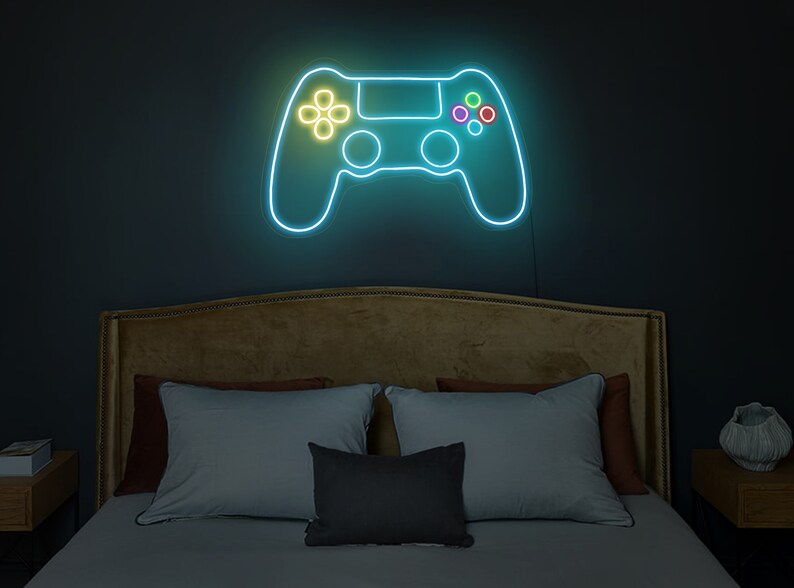 Game Controller Neon Signgame Controller Led Signgame Etsy UK