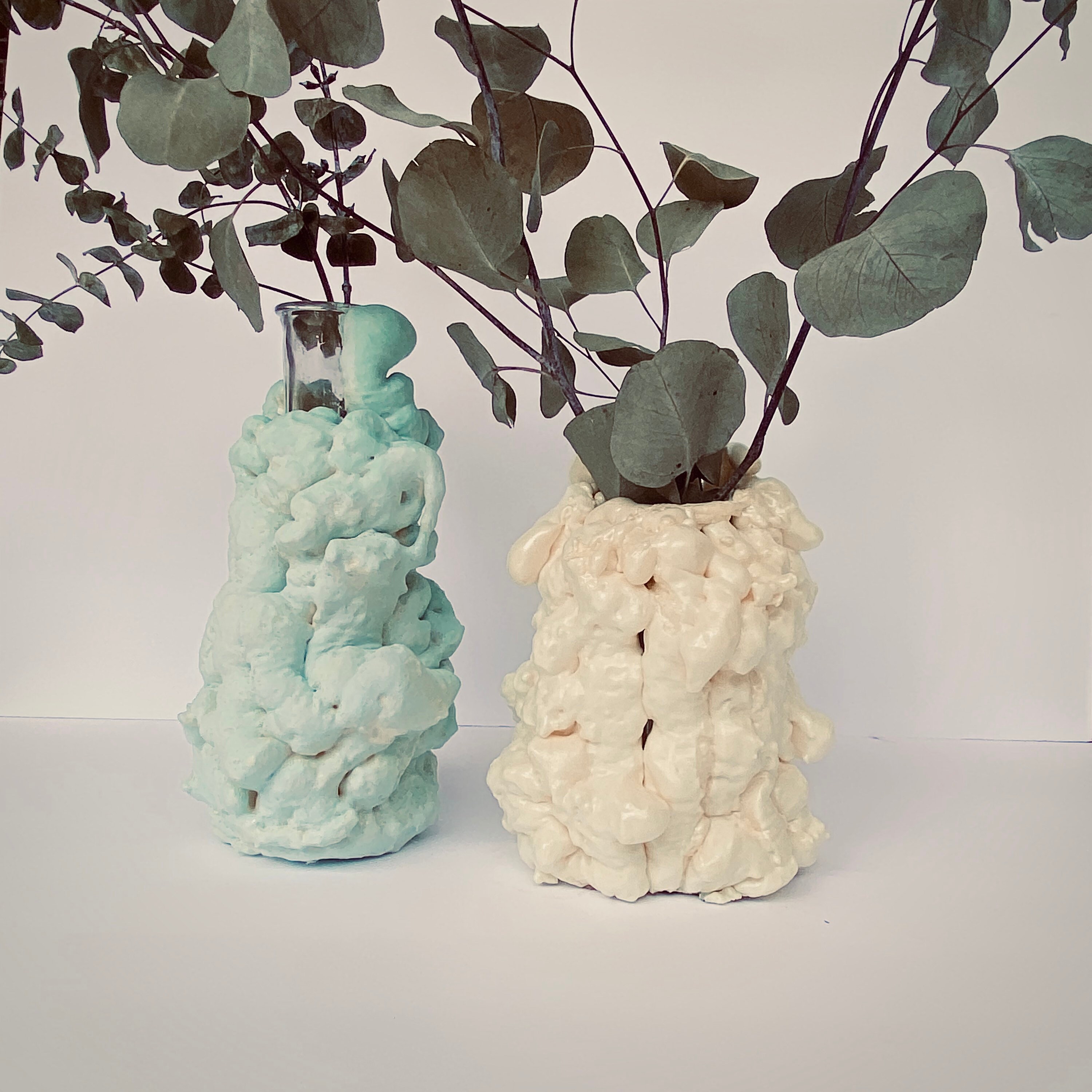 Pastel Foam Plant Vases Etsy UK