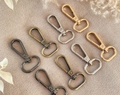 10 pieces square keychain carabiner hook clip closure ring handbag closure DIY