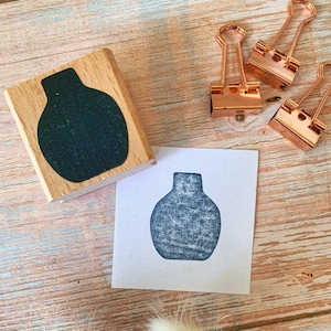 Stempel Holz Vase Blumen Blumenvase Kartengestaltung DIY