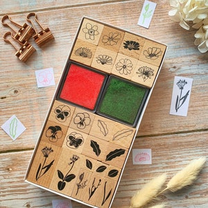 Stempelset Blumen Stempel Frühling 26-teilig