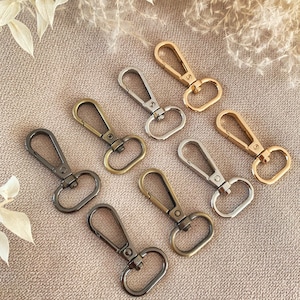 5-20 pieces 20 mm wide oval key chain snap hook clip clasp ring handbag clasp DIY
