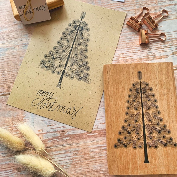 Stempel Tannenbaum Weihnachten Weihnachtskarte