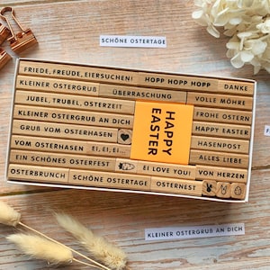 Stempelset Frohe Ostern Stempel 27-teilig