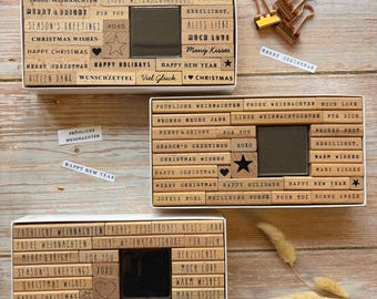 Merry Christmas stamp set, 27 pieces