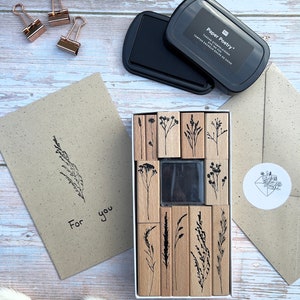 Stempelset Gräser 12 Stempel