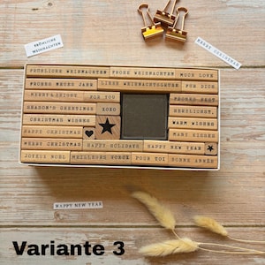 Merry Christmas stamp set, 27 pieces Variante 3