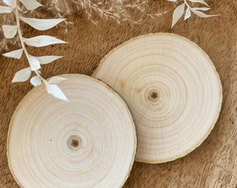 Wooden disc tree disc wooden board 9-12 cm small