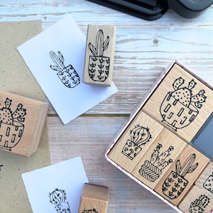 Stempelset Kaktus 6 Stempel