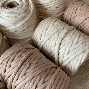 12 mm twisted LUXE supersoft macrame yarn 60 m