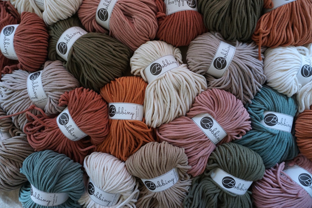 Bobbiny Macrame Yarn 5 Mm Braided Yarn Macrame Cord Cord Thread Roll ...