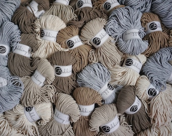 Bobbiny Macrame Yarn 3 mm Braided Yarn Macrame Cord Cord Yarn Roll Ropes