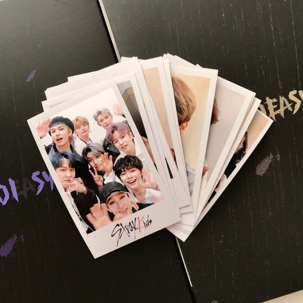 10 Stray Kids Polaroid Style Photocards | Kpop