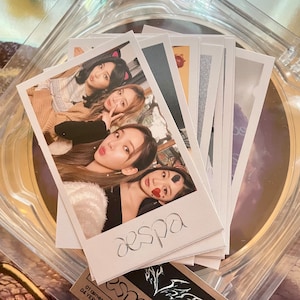 10 Aespa Polaroid Style Photocards