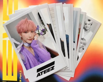 10 ATEEZ Polaroid Style Photocard 2021 Ver. | kpop