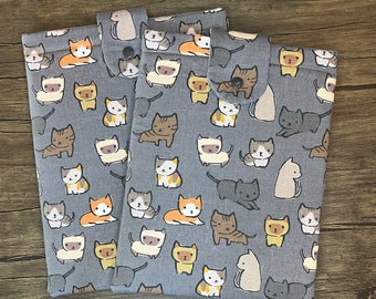 Funda acolchada con estampado de gatos: BookTok Book Protector