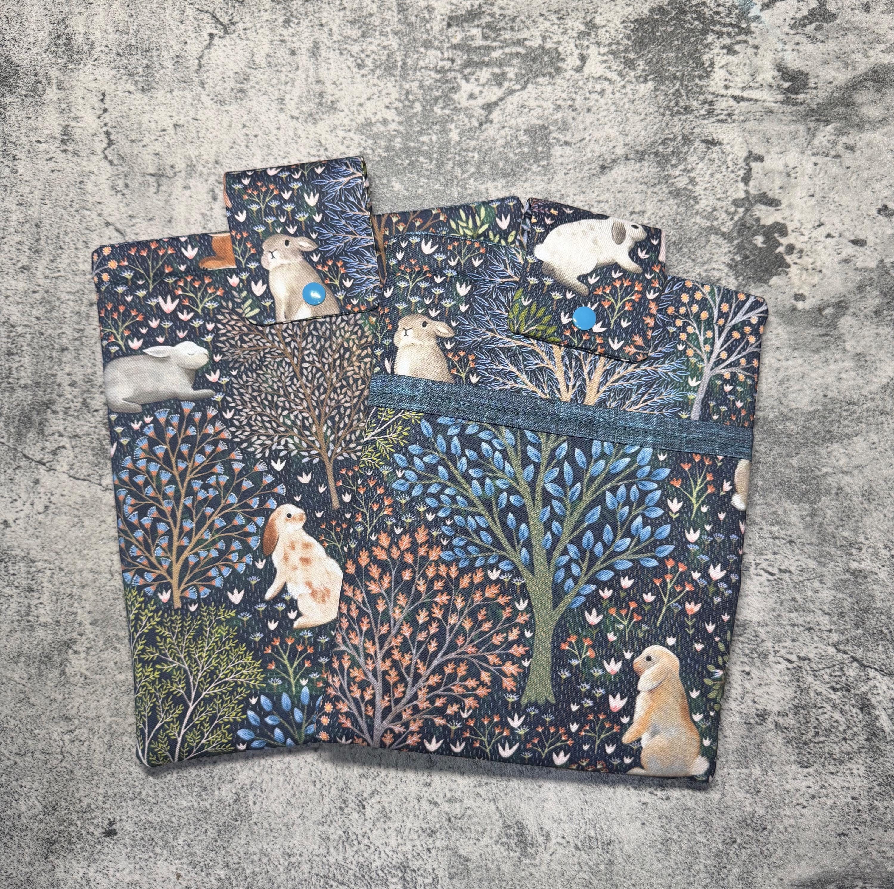 Timber Book Protector Rabbits Book Sleeve: Whimsical Forest Padded Book Protector - Etsy