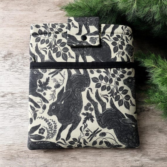 Bunny Book Sleeve: Dark Academia Padded Book Protector