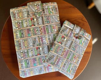 Library Card Fabric Book Sleeve: Padded Book Protector - Etsy Library Card Fabric Book Sleeve: Padded Book Protector - Etsy