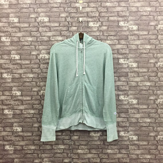90's Champion Hoodie Sweatshirt Green