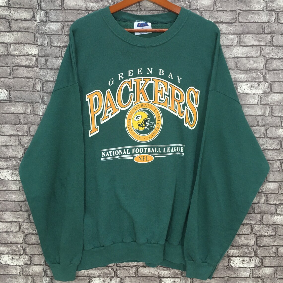 Vintage Green Bay Packers Football Sweatshirt Green Big Logo | Etsy