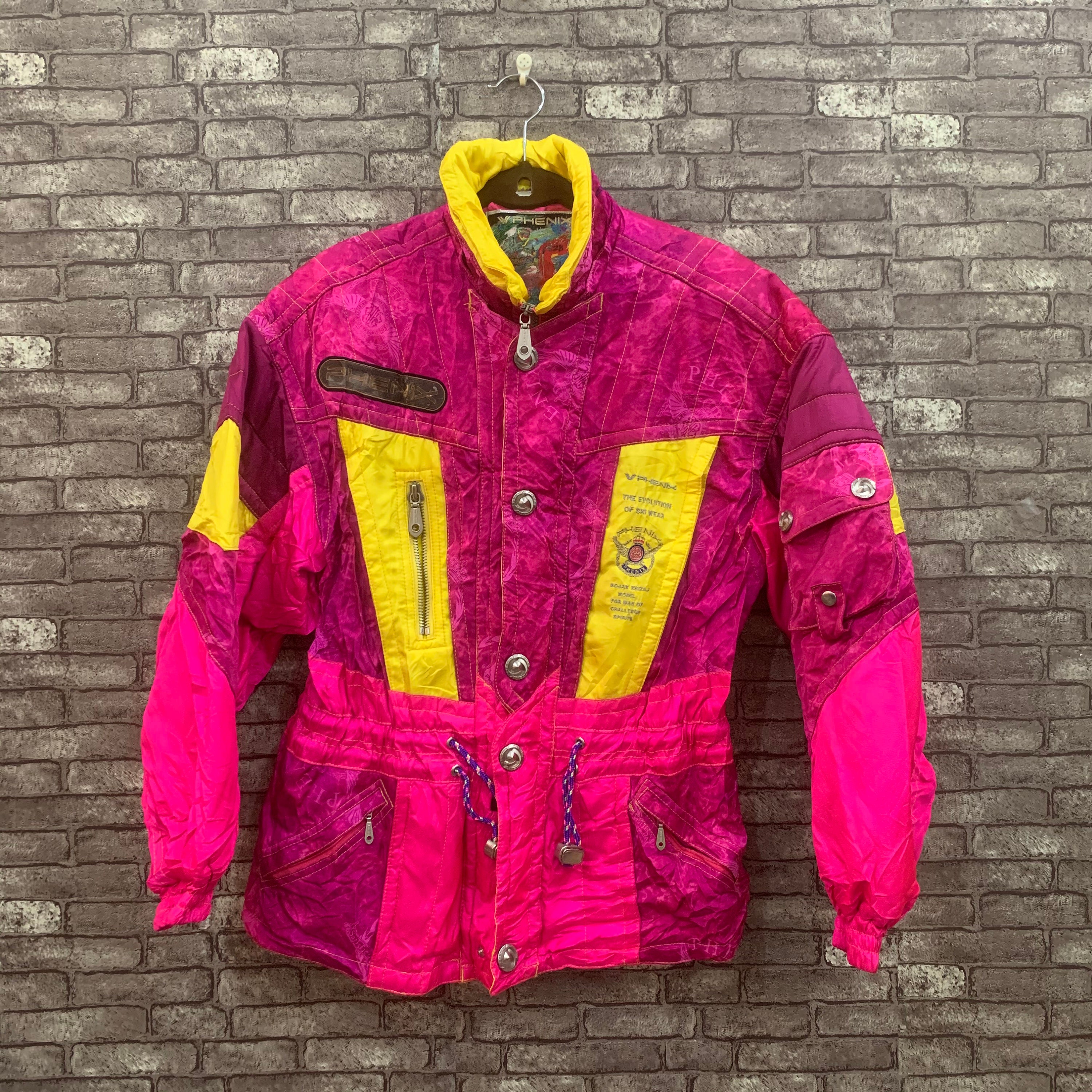 color block winter jacket