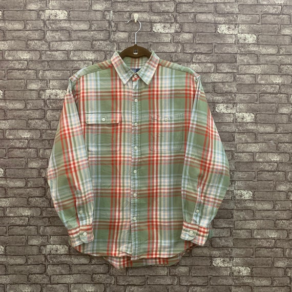 ralph lauren red and green plaid shirt