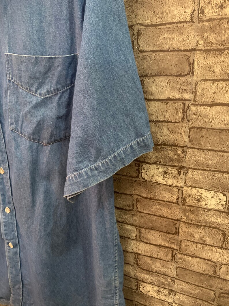 Red Woods Denim Shirt Short Sleeve Chambray Oxfords