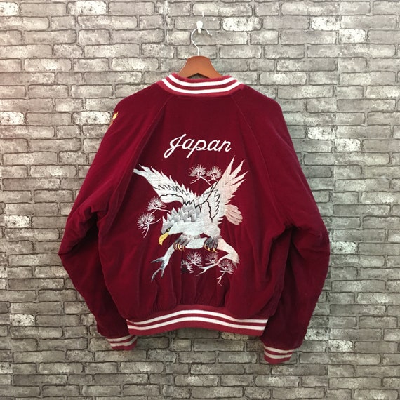 90's Sukajan Jacket Japan Phoenix Embroidery Big L