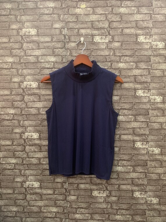 Issey Miyake Pleated Blouse Blue Issey Miyake Wome