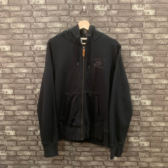 90's Nike Hoodie Sweatshirt Black Pullover Sweater