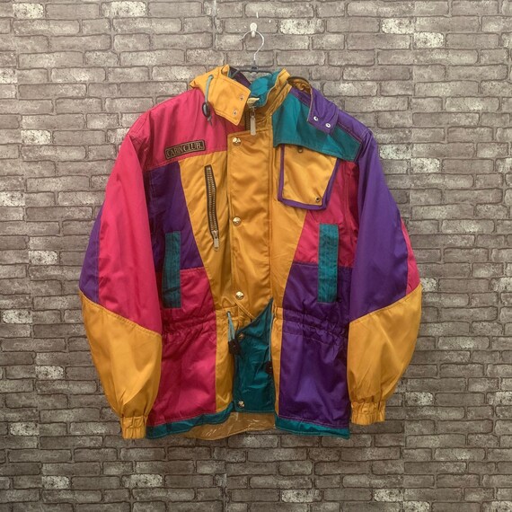 color block winter jacket