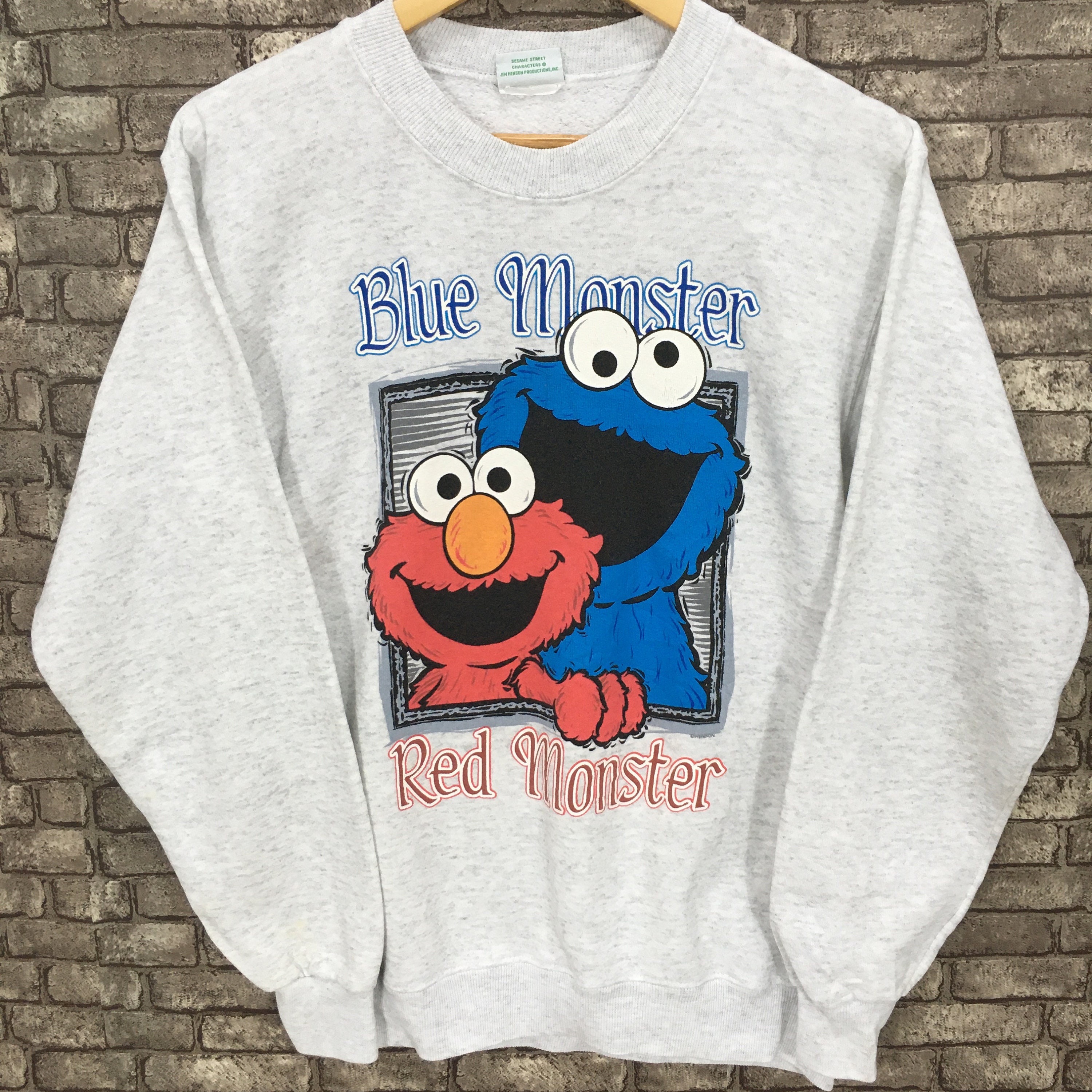 sesame street sweatshirt elmo and cookies monster pullover etsy canada