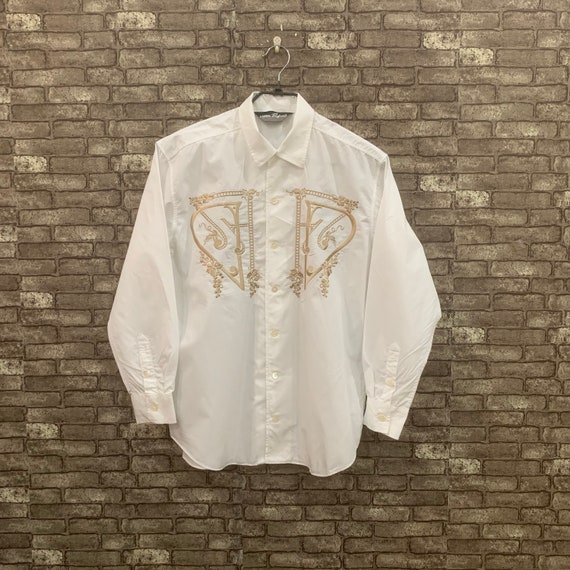 Kansai Yamamoto White Shirt Button Down Kansai O2