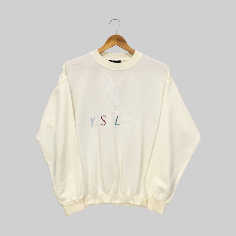 ysl embroidered sweatshirt