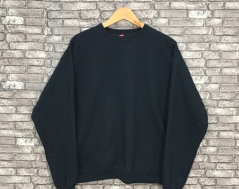 black hanes crewneck