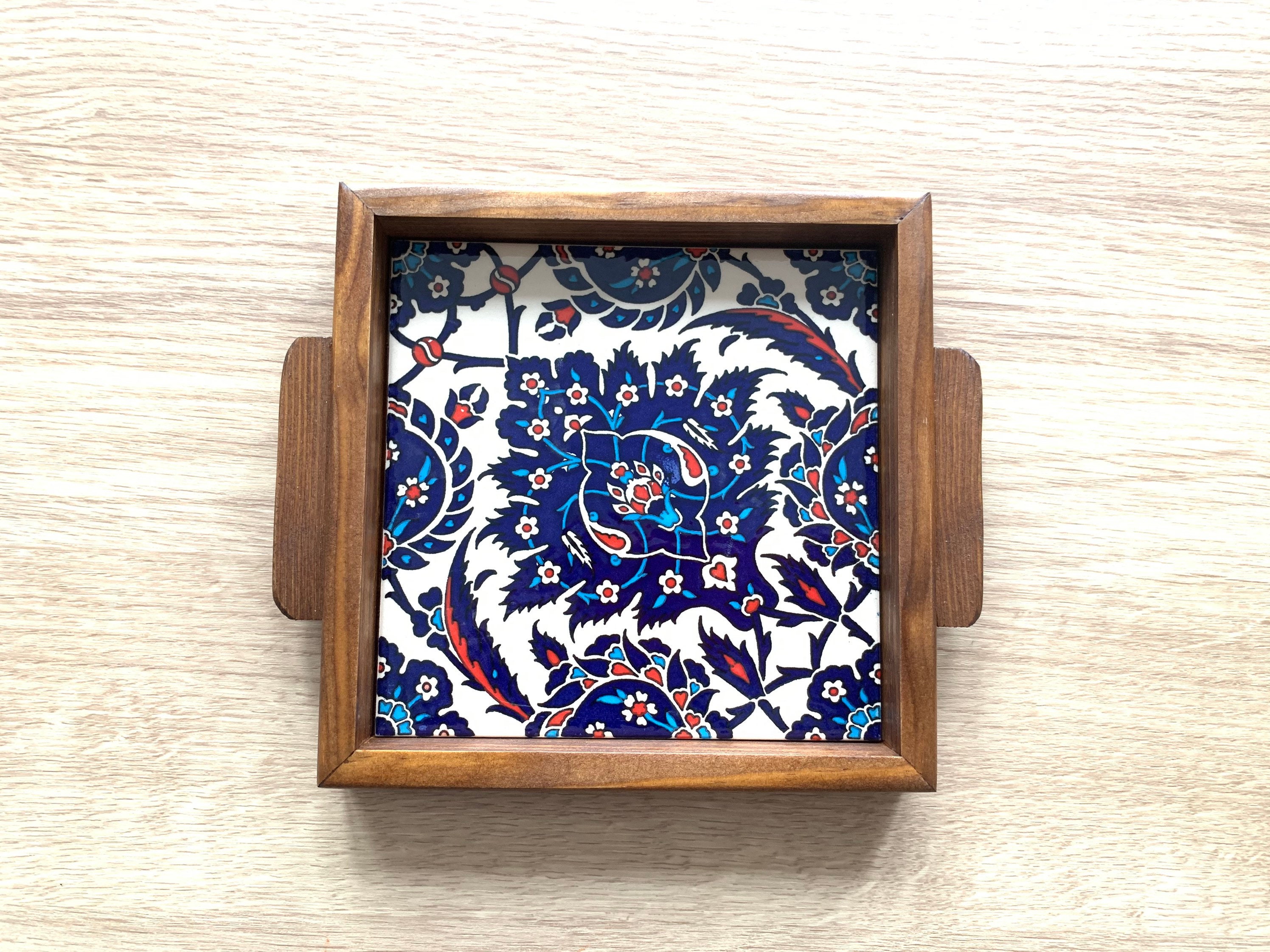 Decorative tile Tray 15cm x 15cm Hand Painted Ceramic Tile Etsy