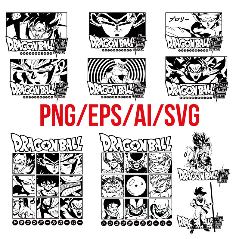 Download Pngepsaisvg Dragon Ball Super Z Goku Vegeta Kakarot Super Saiyan Bundle Pack Digital Art Collectibles Vadel Com