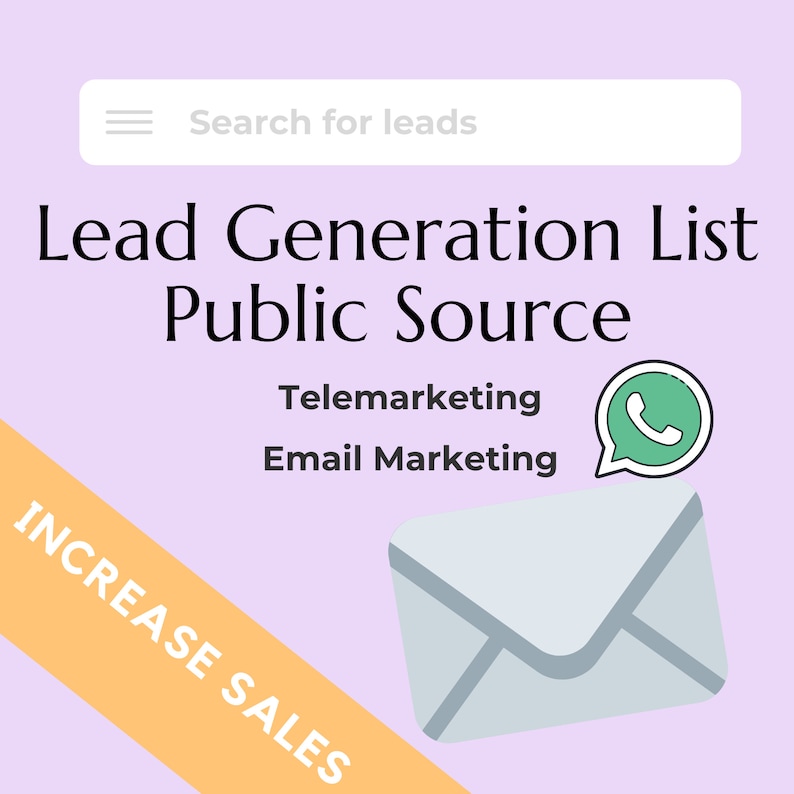 Lead Generation List Public Source