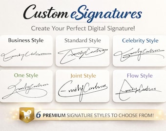 Signature manuscrite d'e-mail : signature électronique personnalisée (numérique)